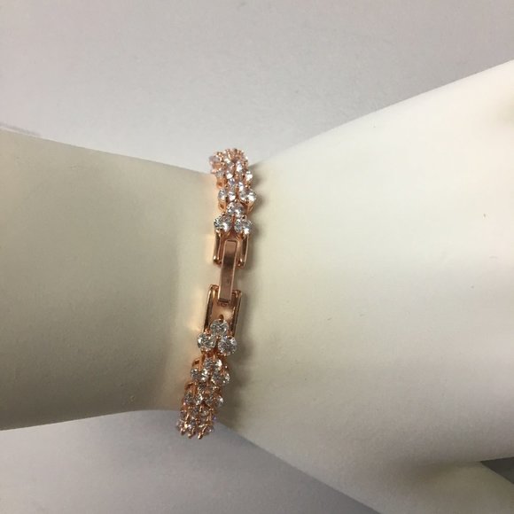 6.50Ct Round Diamond Bracelet In Silver Best Gift - Picture 4 of 4